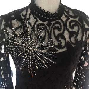 NWT.  Free people Black mini dress